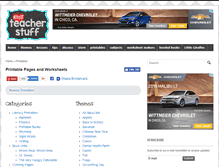 Tablet Screenshot of printables.atozteacherstuff.com