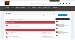 Desktop Screenshot of forums.atozteacherstuff.com